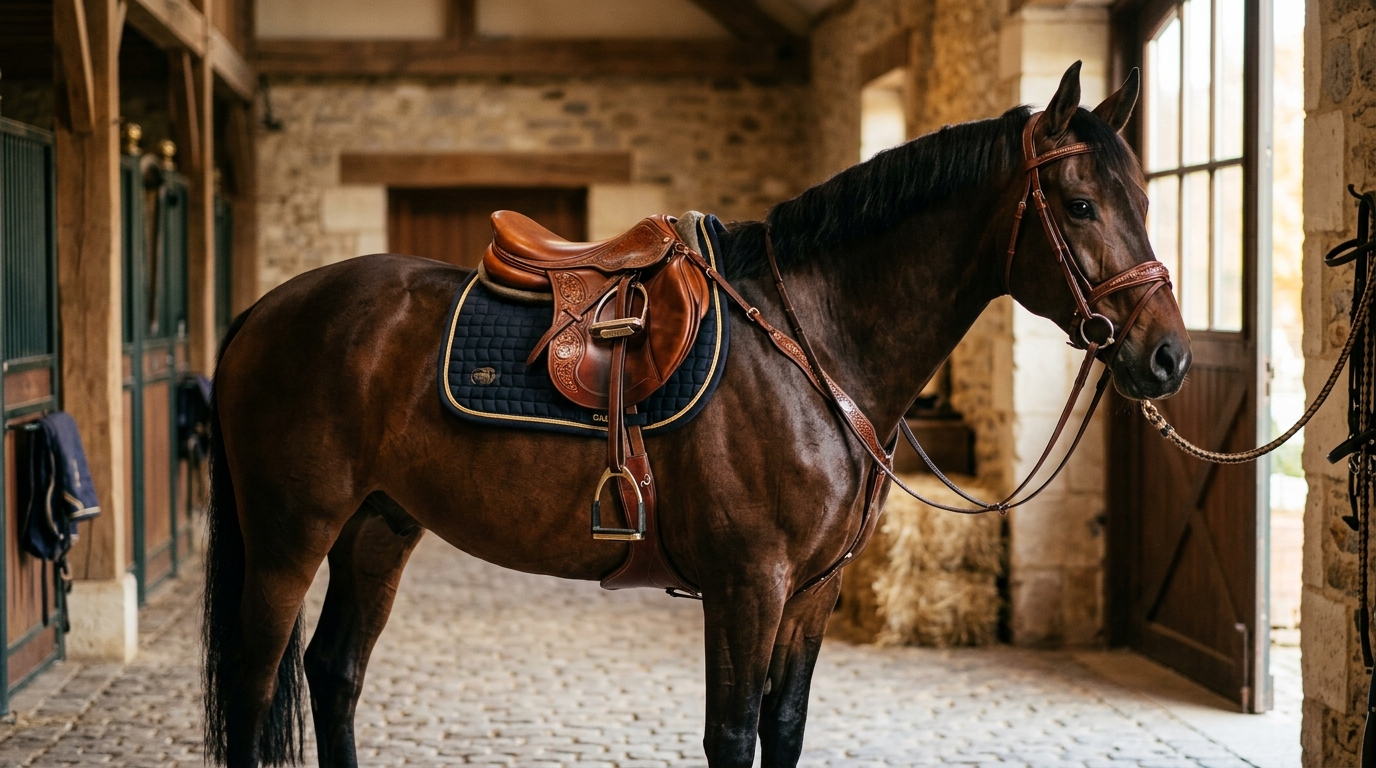 Oak & Rein premium leather saddle